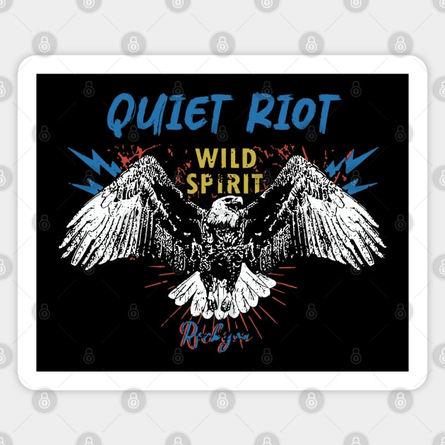quiet riot Sticker by akhirnya pattern